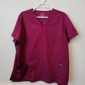 Women's scrub top Cherokee 4X burgundy
